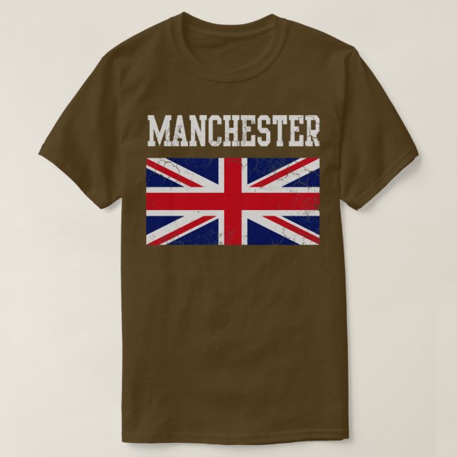 Camiseta Manchester Reino Unido Bandera Inglaterra Unión Ja (Diseño del anverso)