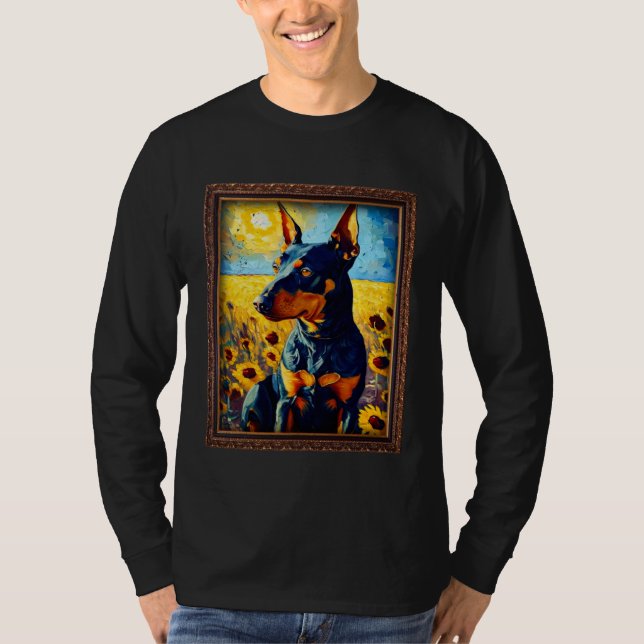 Camiseta Manchester Terrier Painting Sunflower Flower Mom W (Anverso)