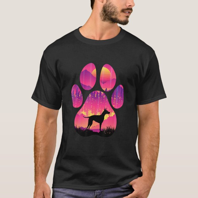 Camiseta Manchester Terrier Paw Mom Dad Dog  Women Men (Anverso)
