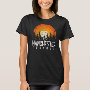 Camiseta Manchester Vermont V Vintage Retro de los años 80
