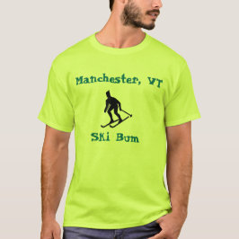 Camiseta Manchester, VT, Ski Bum