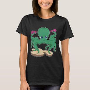 Camiseta Mancuernas de entrenamiento de fuerza de pulpo