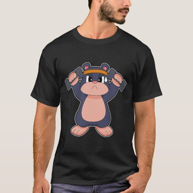 Camiseta Mancuernas Deportivas Fitness Mole (Anverso)