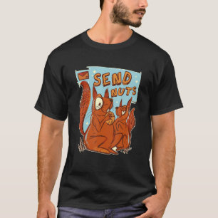 Camiseta Manda de nueces ardilla divertida nueces roedores