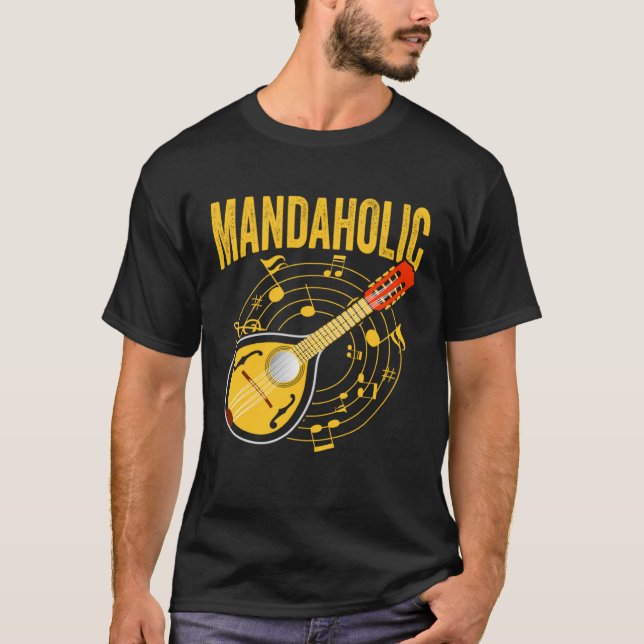 Camiseta Mandaholic Expert Mandolin Player Musician Music P (Anverso)