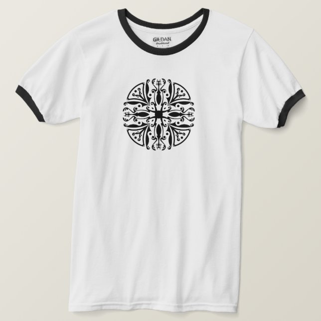 Camiseta Mandala (Anverso del diseño)