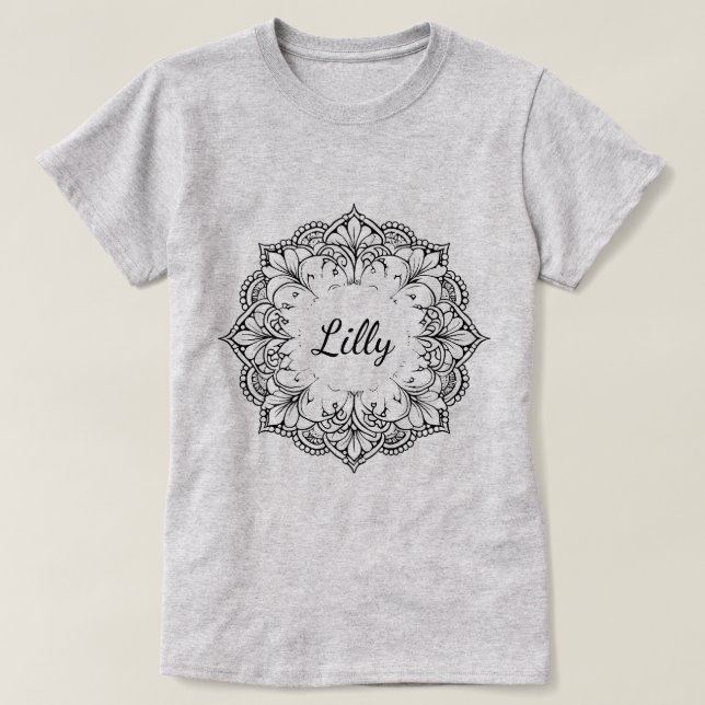 Camiseta Mandala (Diseño del anverso)