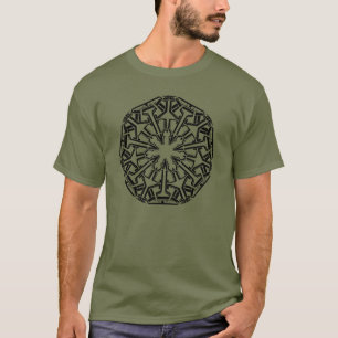 Camiseta Mándala 1 Negro