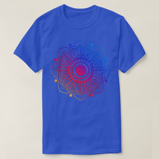 Camiseta Mandalá abstracto dibujado a mano (Diseño del anverso)