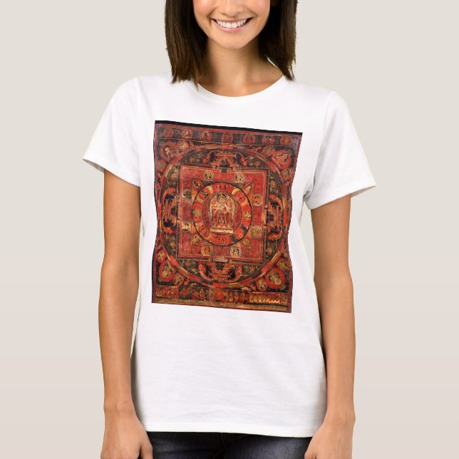 Camiseta Mandala budista de la compasión (Anverso)