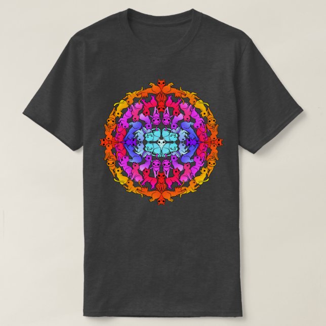 Camiseta Mandala Cat (Diseño del anverso)
