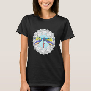 Camiseta Mandala colorida mágica de la libélula para insect