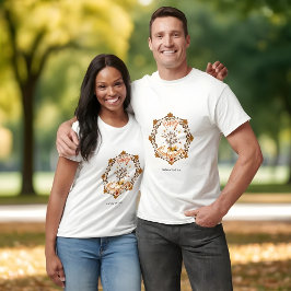 Camiseta Mandalá de árbol de otoño Follaje de otoño y Día d