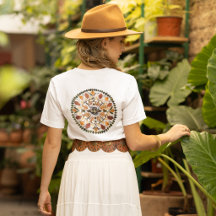 Mándala de Flor Prensada l Floral Botánico Otoñal 