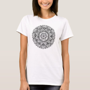 Camiseta Mandala de la flor con la semilla de la vida