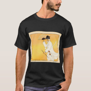 Camiseta Mándala de loto azul y rosa