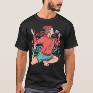 Camiseta Mandalá de meditación de yoga Motivo Espiritualida