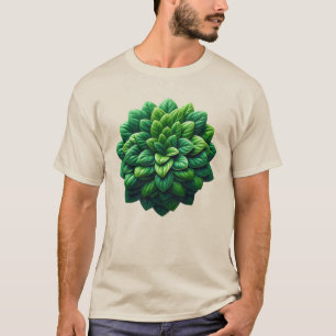 Camiseta Mandalá de Racimo de Hojas