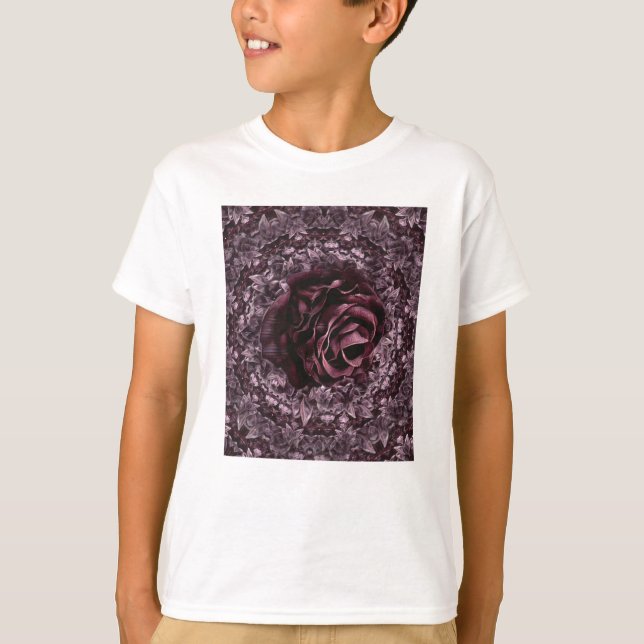 Camiseta Mandala de rosa  (Anverso)