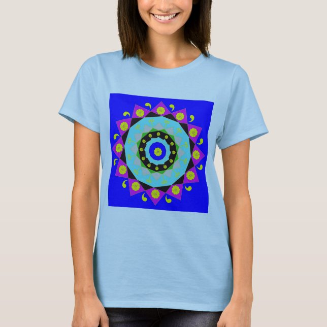 Camiseta Mandala:Decorativo (Anverso)