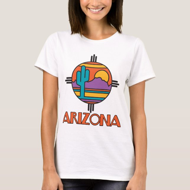 Camiseta Mandala del desierto Arizona (Anverso)