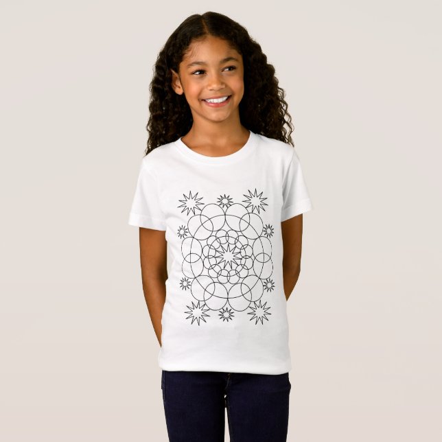 Camiseta - Mandala Design to Color (Anverso completo)