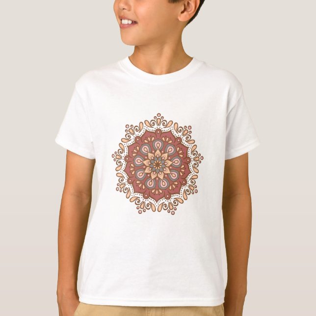 Camiseta Mandala Elegant Colours Pattern Gift Women (Anverso)