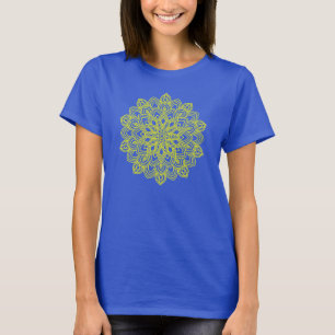 Camiseta Mandala elegante amarilla