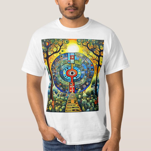 Camiseta Mandala en el bosque (Anverso)