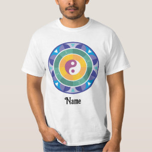 Camiseta Mandala espiritual Color arcoiris Chino personaliz