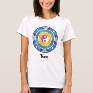 Camiseta Mandala espiritual Color arcoiris Chino personaliz