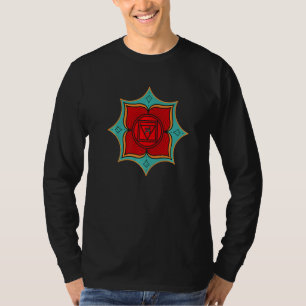 Camiseta Mandala Espiritual Con Chakra Raíz Para Yoga Y Yo