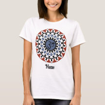 Mandala espiritual Yoga Om Blue Rust Personalizado