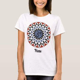 Camiseta Mandala espiritual Yoga Om Blue Rust Personalizado