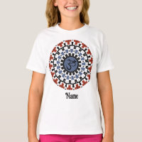 Mandala espiritual Yoga Om Blue Rust Personalizado