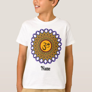 Camiseta Mandala espiritual Yoga Om Peacock Personalizado