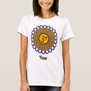 Camiseta Mandala espiritual Yoga Om Peacock Personalizado
