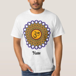 Camiseta Mandala espiritual Yoga Om Peacock Personalizado