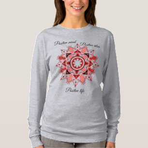 Camiseta Mandala geométrica, Inspiradora