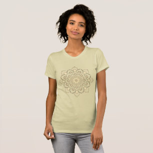 Camiseta Mandala Golden-Brown