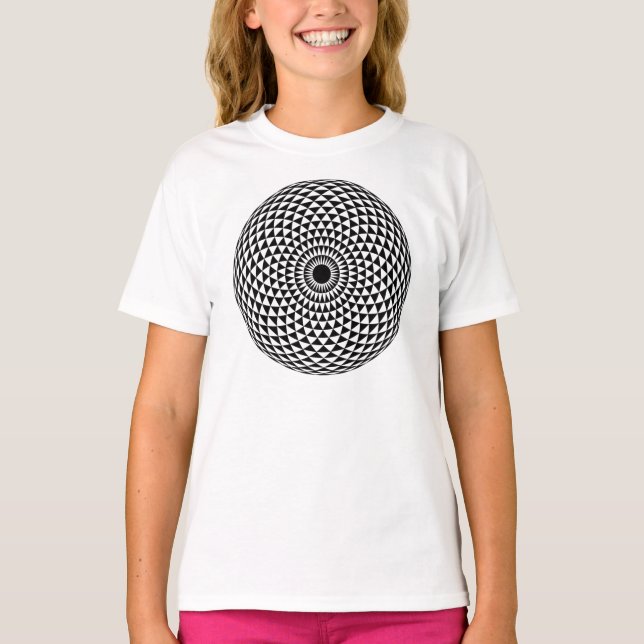 Camiseta Mandala hipnótica del toroide (Anverso)