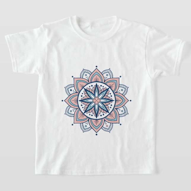 Camiseta Mandala Intricada Pastel Floral (Distribución)