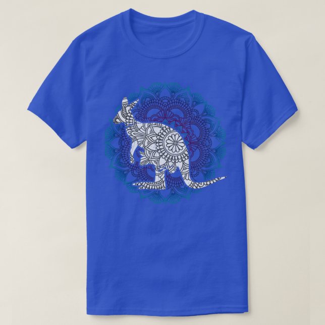 Camiseta Mandala Kangaroo (Diseño del anverso)