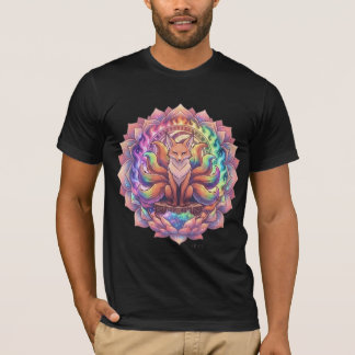 Camiseta Mandala Kitsune Zorro de Nueve Colas Arco