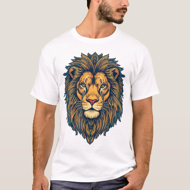 Camiseta Mandala Mane Lion (Anverso)
