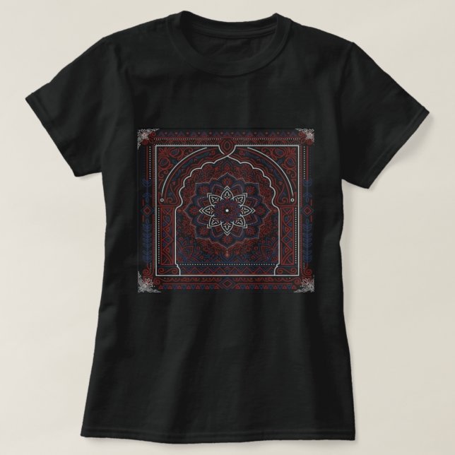 Camiseta Mandalá Marroquí (Diseño del anverso)