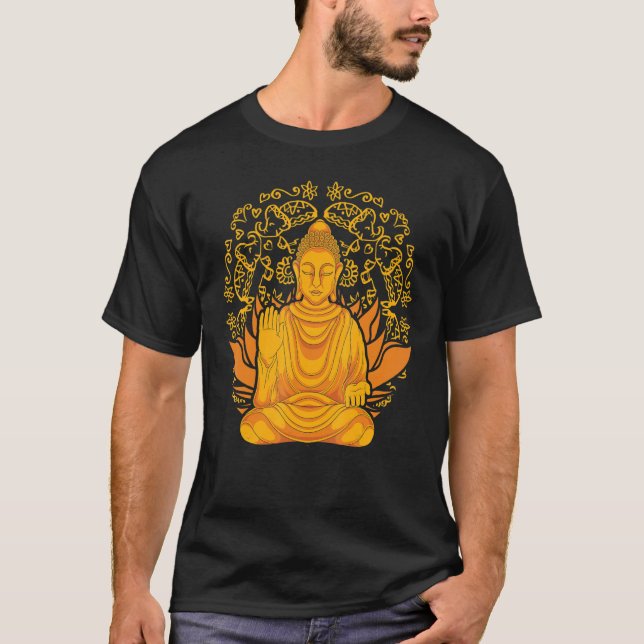 Camiseta Mandala Meditación espiritual Zen Budismo Mantra B (Anverso)