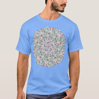 Camiseta Mandala moderna de mediados de siglo