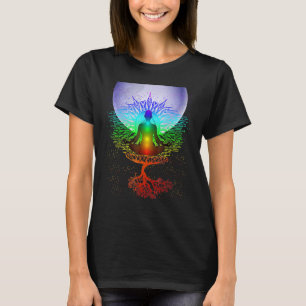 Camiseta Mandala Moon Chakra Tree Life