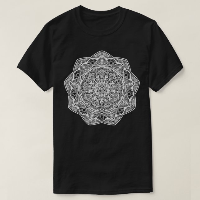 Camiseta Mandala Nine Pointed Bahai Clothing (Diseño del anverso)